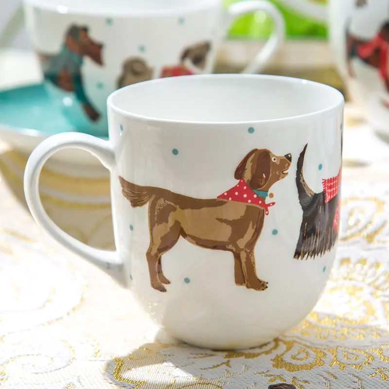 Керамическая кружка с ручками в европейском стиле изящным китайским изысканным