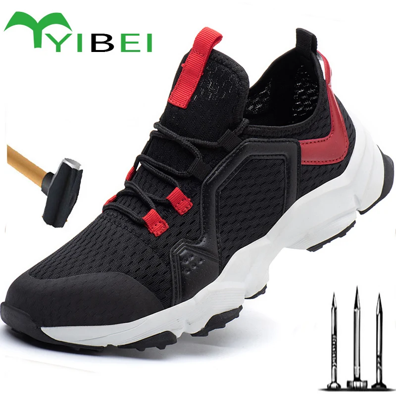 

Ботинки мужские, легкие, со стальным носком, с защитой от ударов