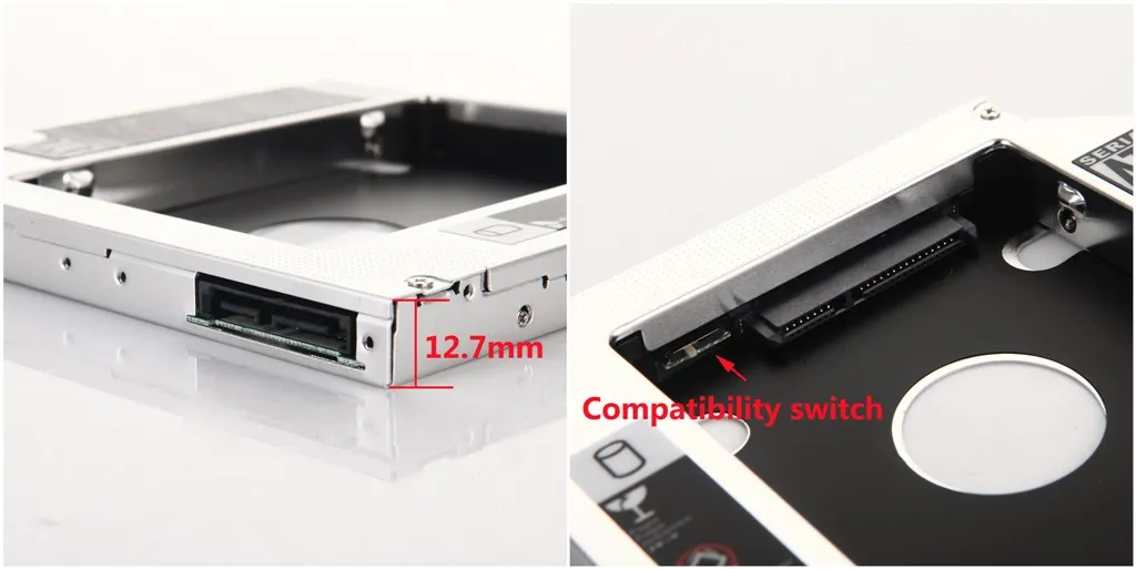 SATA 2nd Second HDD SSD жесткий диск Оптический корпус Caddy Рамка адаптер для Dell N4020 + Inspiron