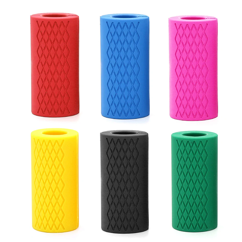 

Anti Wear Hand Strength Training Muscle Silicone Grip Dumbbell Handle Dumbbell Barbell Anti-slip Aid
