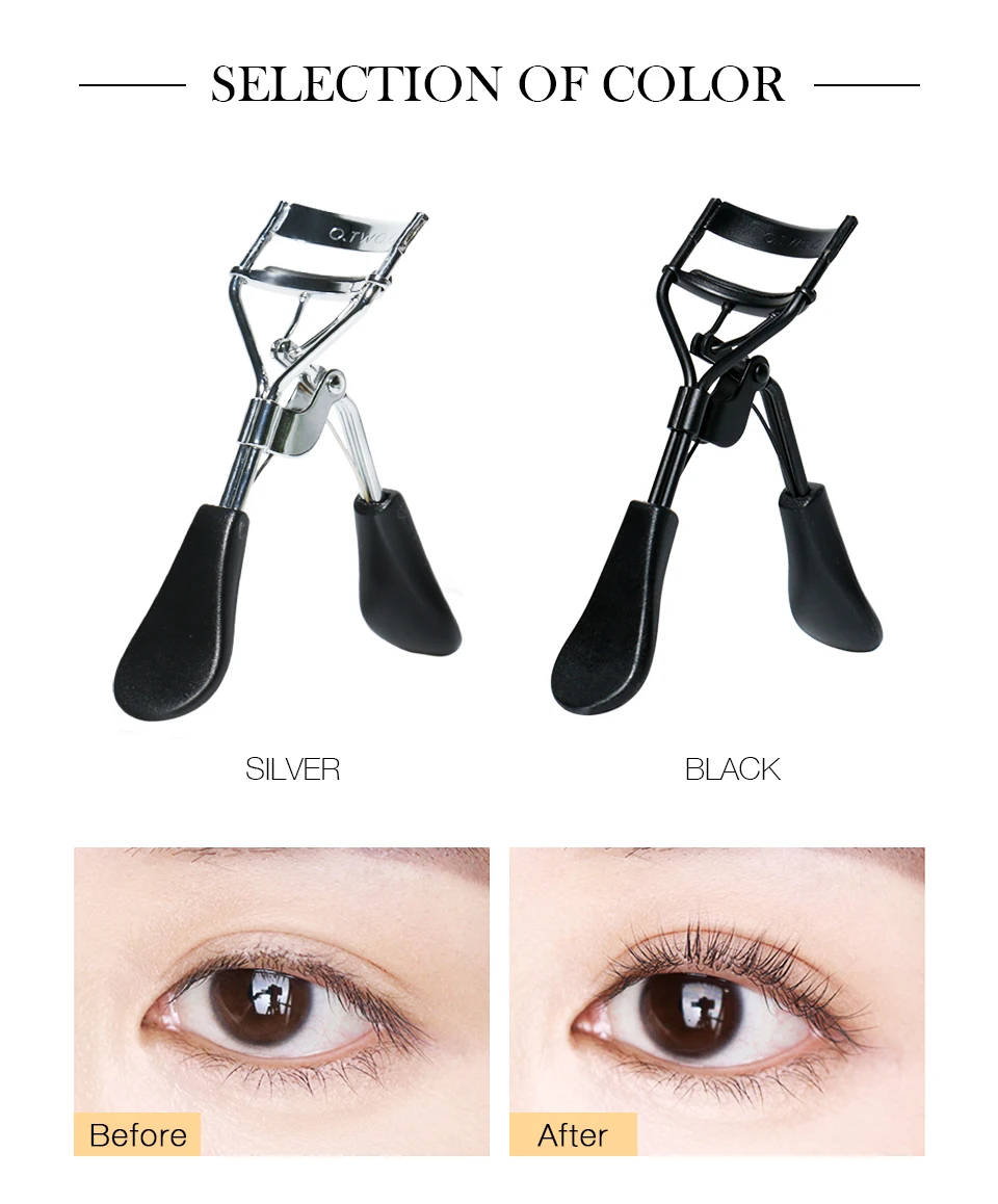

ZK50 O.TWO.O Eyelash Curler with Advanced Silicone Pressure Pad Curling Mini Portable Curler Makeup Tool for Beginners