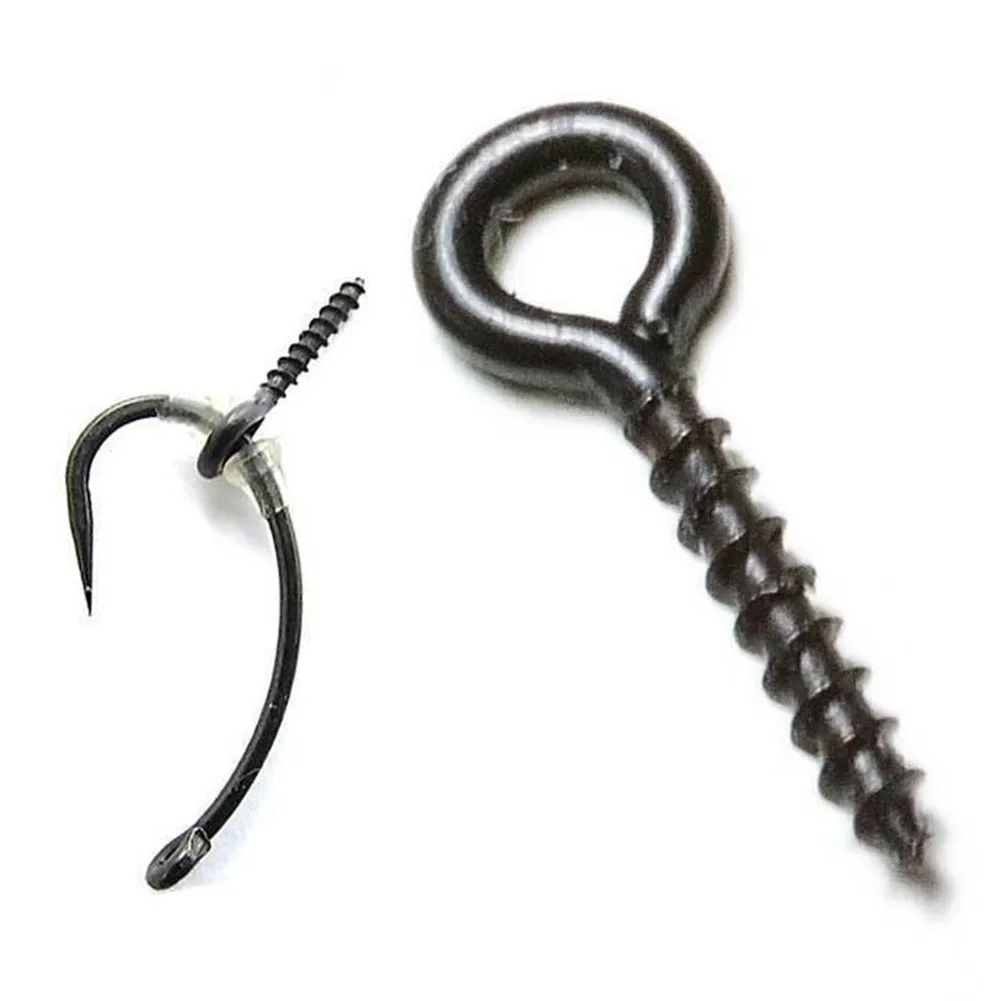 

25pcs/Pack Fishing Screw Accessories Black Fishing Bait Screws Fittings