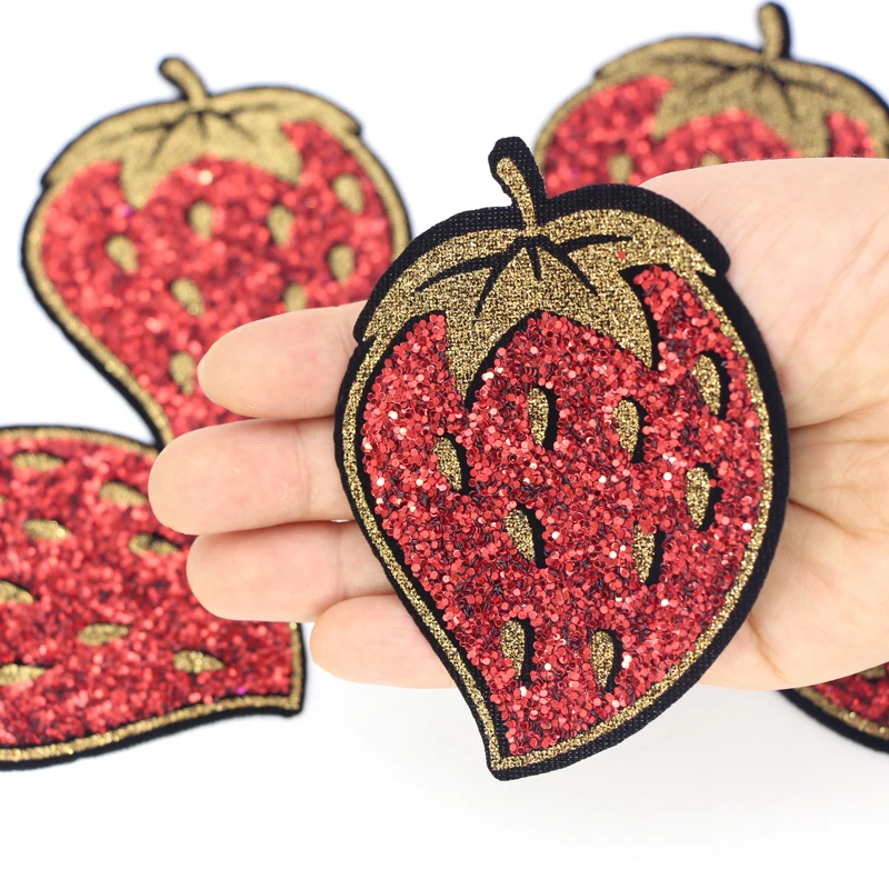 Лидер продаж вышитые наклейки с фруктами нашивка аксессуары для одежды футболка