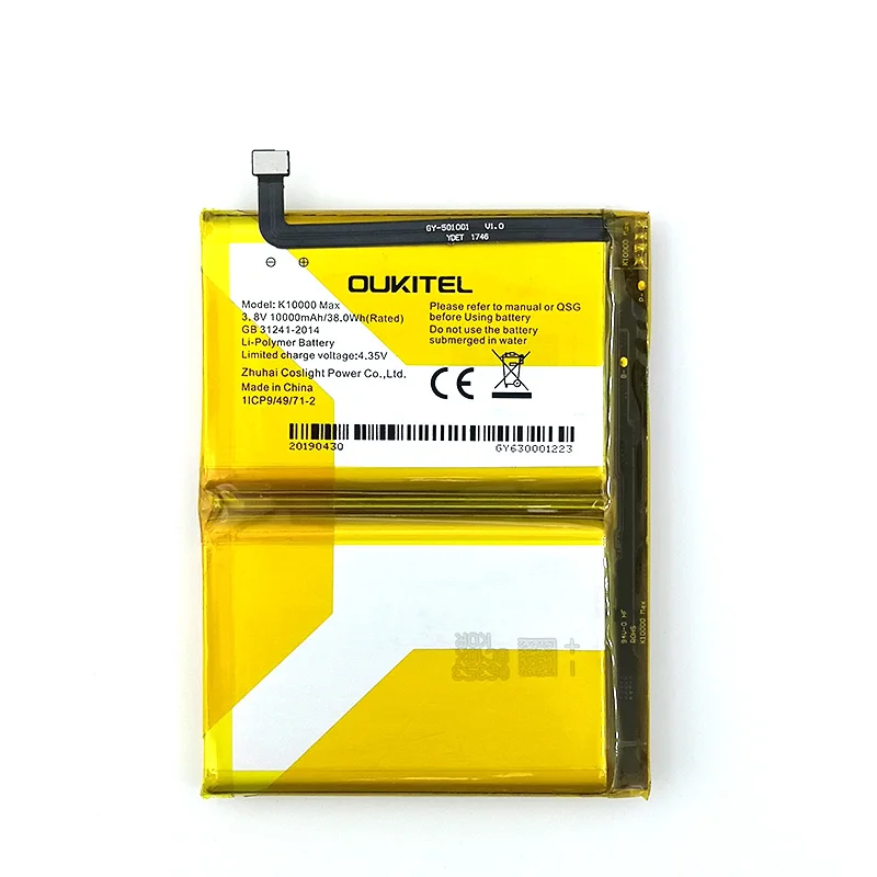 

100% Original 10000mAh K 10000 Max Battery For Oukitel K10000 Max Phone High Quality +Tracking Number