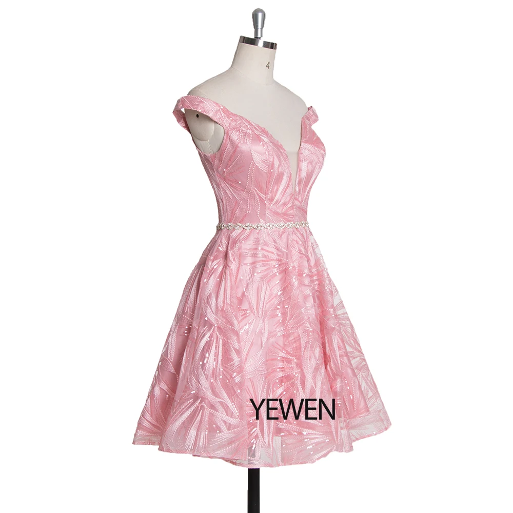 Элегантное кружевное платье для выпускного вечера Простые Короткие вечерние