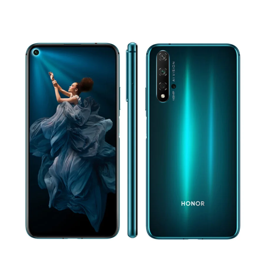 Новый мобильный телефон Honor 20 6 26 дюймов 8 ГБ ОЗУ 128 Гб ПЗУ Kirin 980 3750 мА/ч супер