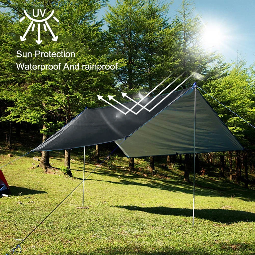 Multi-function Tent Tarp Waterproof Windproof Camping Shelter Sunshade Portable Beach Sun | Спорт и развлечения