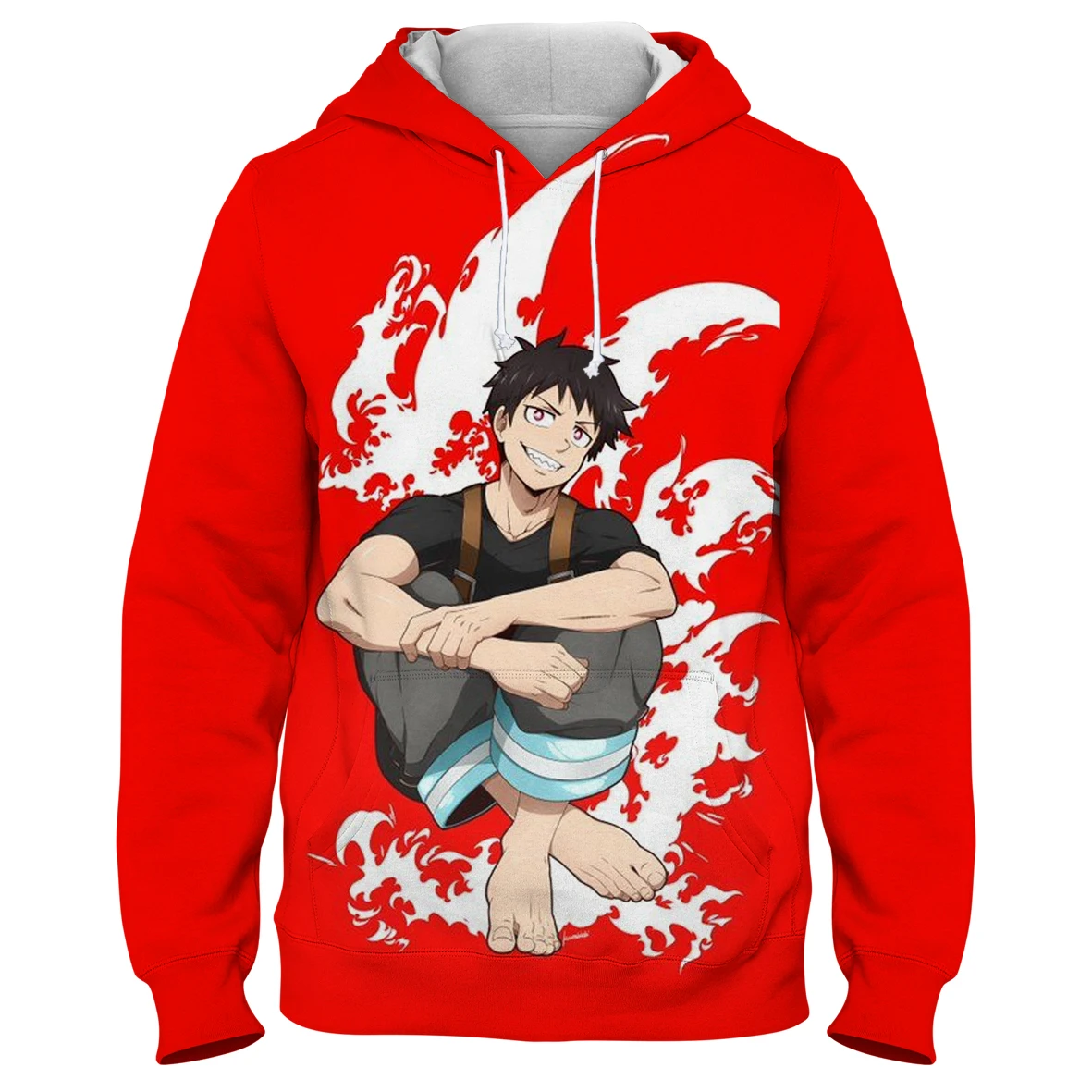 

Fire Force Japanese Anime Cool Printed Streetwear Women's Oversized Sweatshirt Women Girl Loose Casual Long Sleeve Pullover Tops