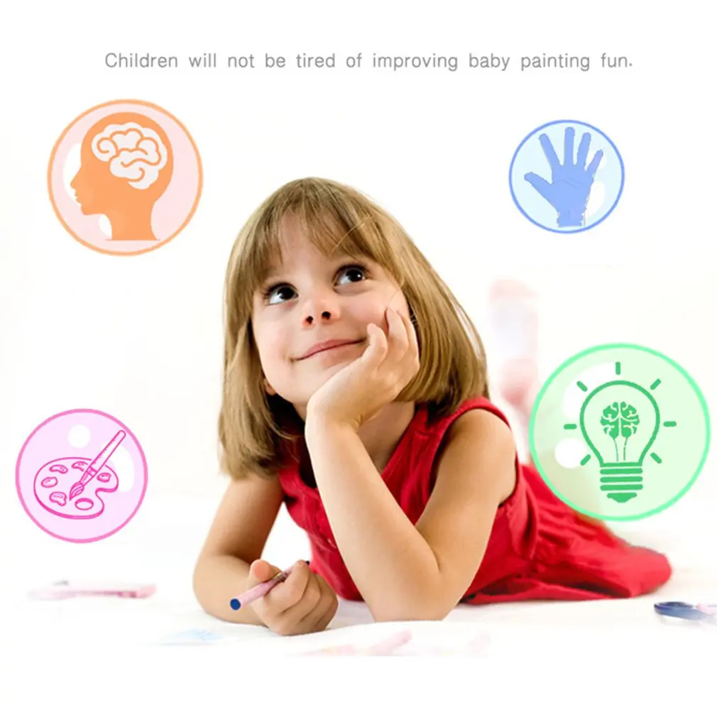 

Children's handmade colorful water picture book kindergarten coloring graffiti reusable magic water painting book