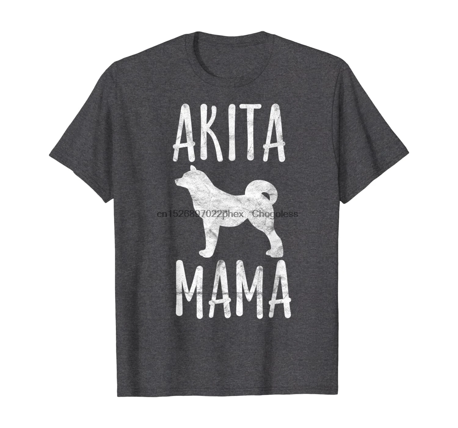 Vintage Akita Mama Gift Akita Mom Pet Dog Owner Mother T-Shirt