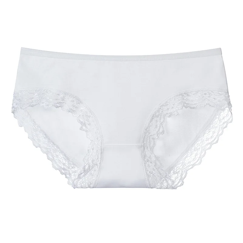 

3PCS/Set Cotton Underwear Women's Panties Comfort Underpants Floral Lace Briefs For Woman Sexy Low-Rise Pantys Intimates M L XL