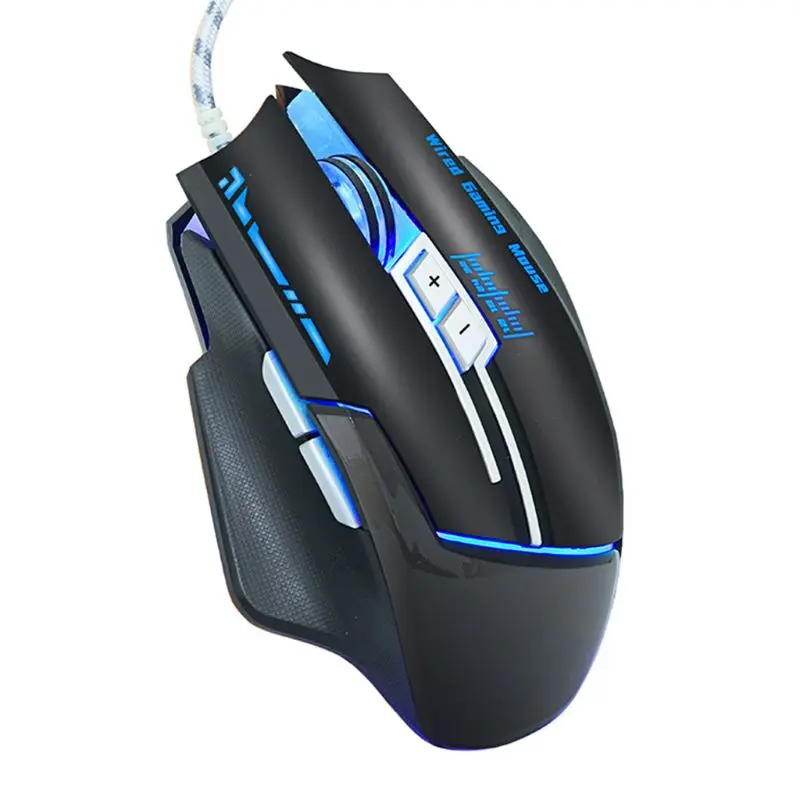 Проводная игровая мышь MMR7 Регулируемая оптическая DPI дыхательная лампа