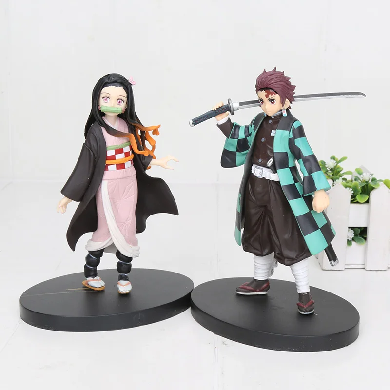 

16cm Anime Demon Slayer Kimetsu no Yaiba Kamado Tanjirou Kamado Nezuko PVC Action Figure Warrior Model Figuals Toys