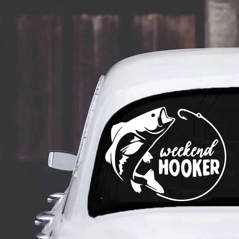 

Drop Shipping Fishing Auto Stickers On The Car Vinyl Car Styling Auto Engine Cover Door Window Car Decal