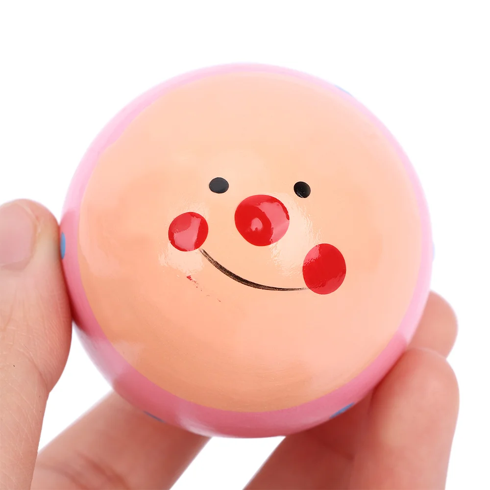 1 шт. цветные детские игрушки милые деревянные погремушки музыкальное яйцо