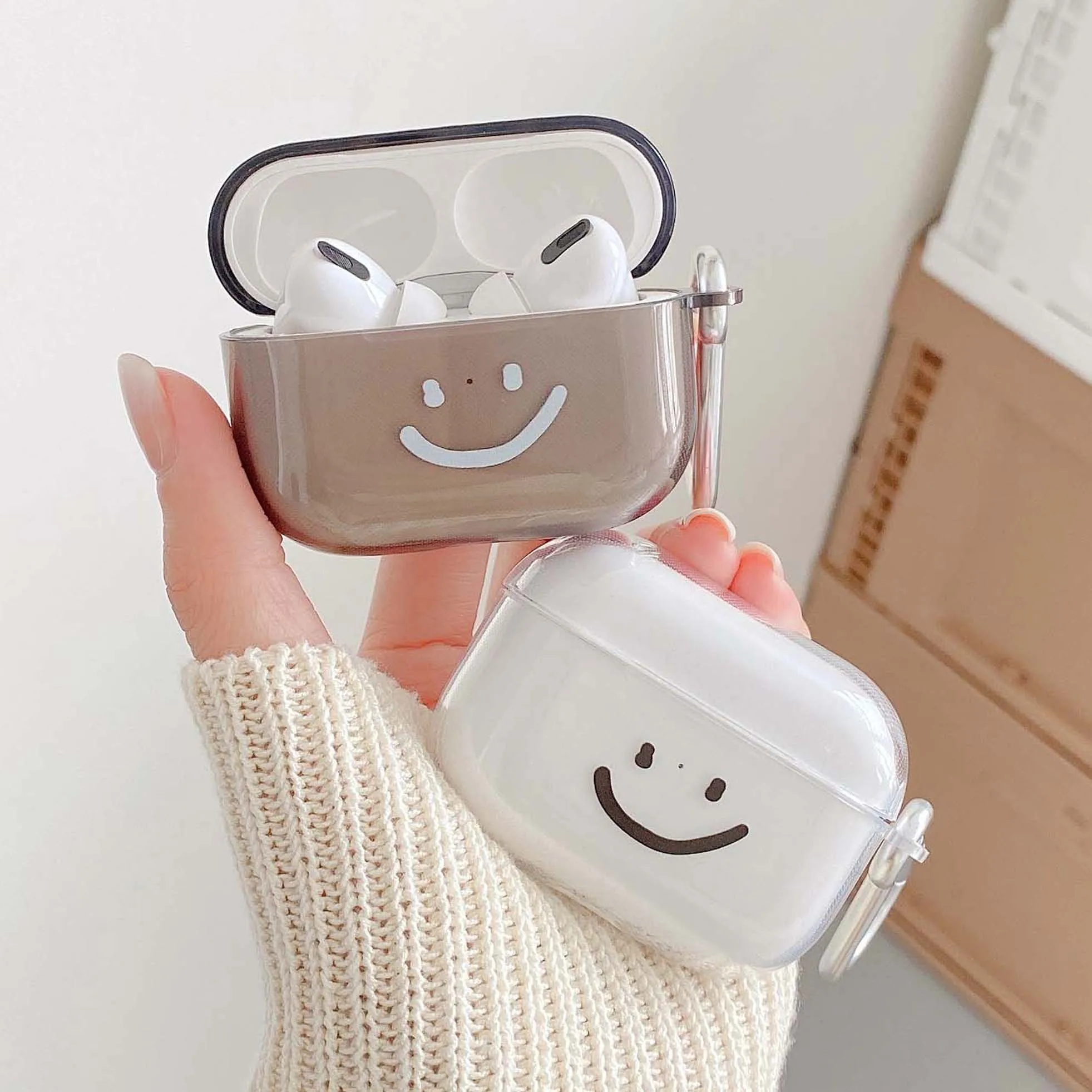 Мягкий силиконовый чехол для наушников Big smiley smile airpod pro 3 apple airpods 1/2 | Электроника