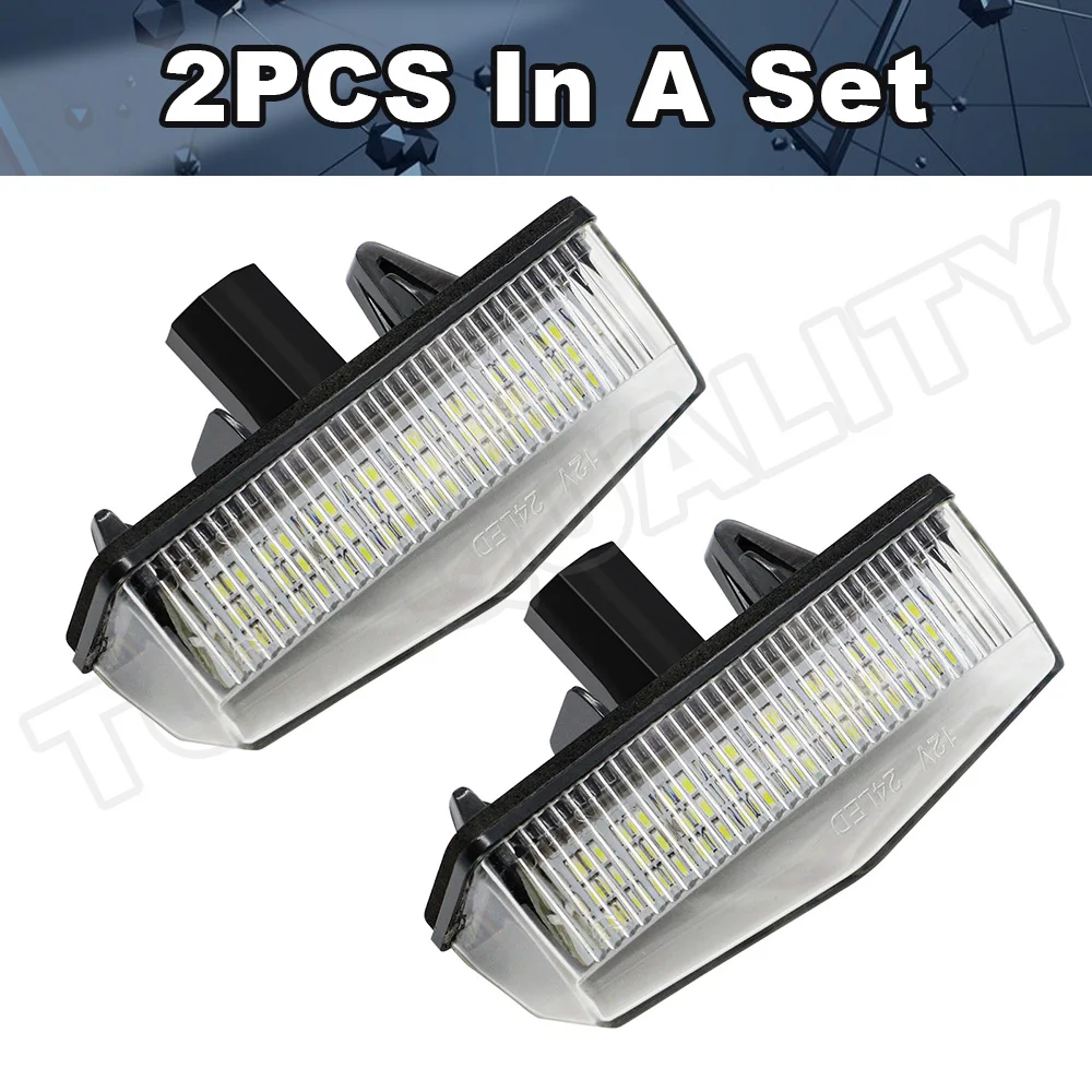 2 шт. автомобиля светодиодный номер Подсветка регистрационного номера для Toyota Prius