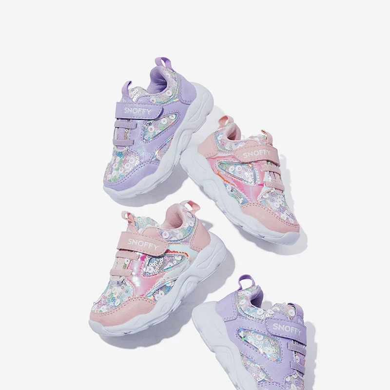 New Spring Kids Sport Sneakers Children Glitter Casual Baby Girls Black Brand Shoes Boys Mesh Sequin Trainers | Детская одежда и