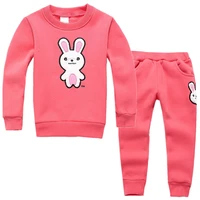 bbd kids sets girl spring autumn cotton wool warm leisure tracksuit outfits sweatshirt pants 2pc infants 3 4 5 6 7 years suit