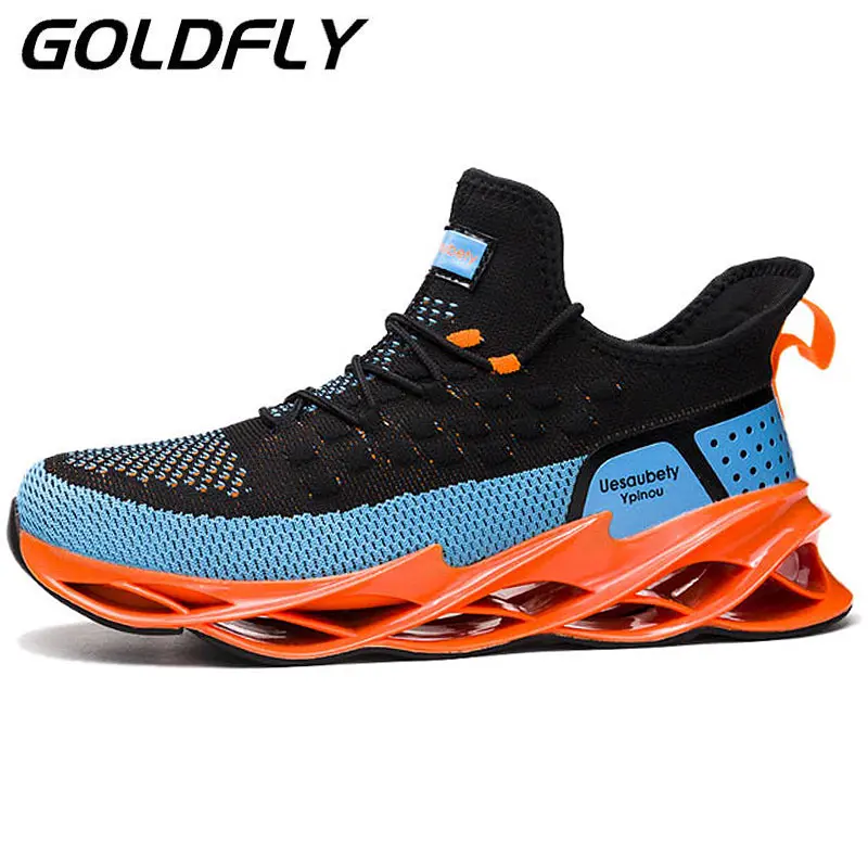 

Men's shoes fly woven breathable casual shoes men's lace-up platform running shoes fashion colorful sports men's shoes
