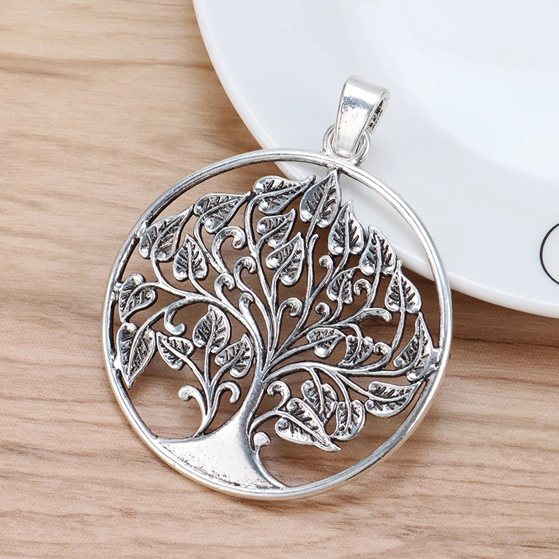 Подвески в виде большого дерева для изготовления ожерелья ювелирных изделий 80x62