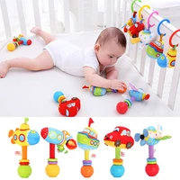 newborn baby plush stroller toys plush rattle mobiles cartoon animal hanging bell educational baby toys 0 12 months gifts