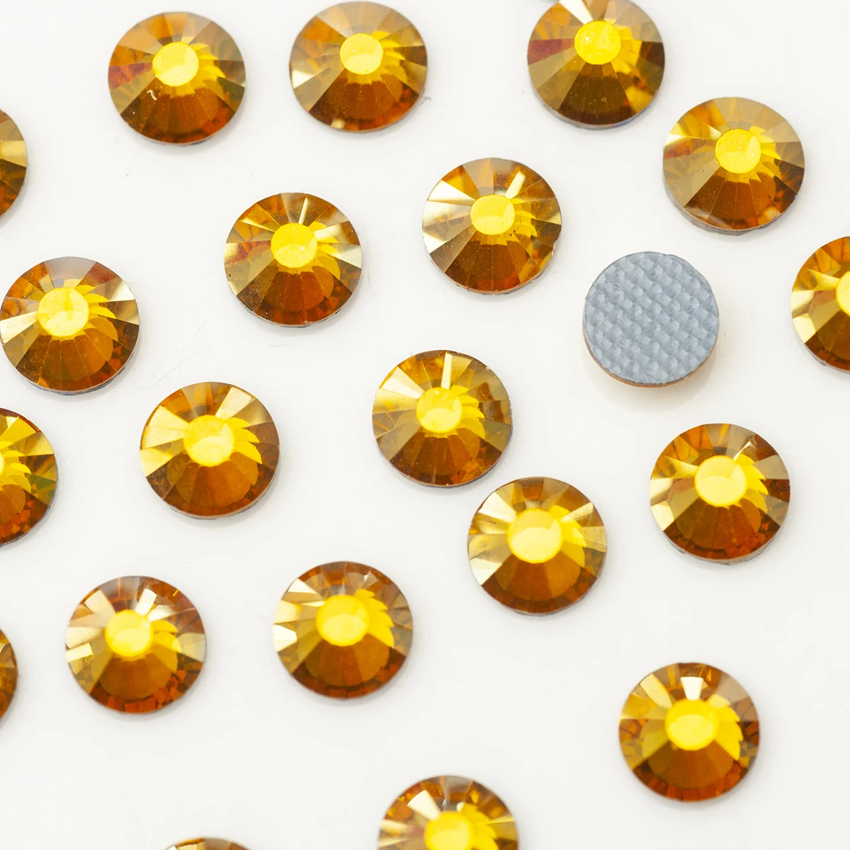 Янруо топаз золото AB (203 AB) Горячая фиксация страз кристалла горячей фиксации