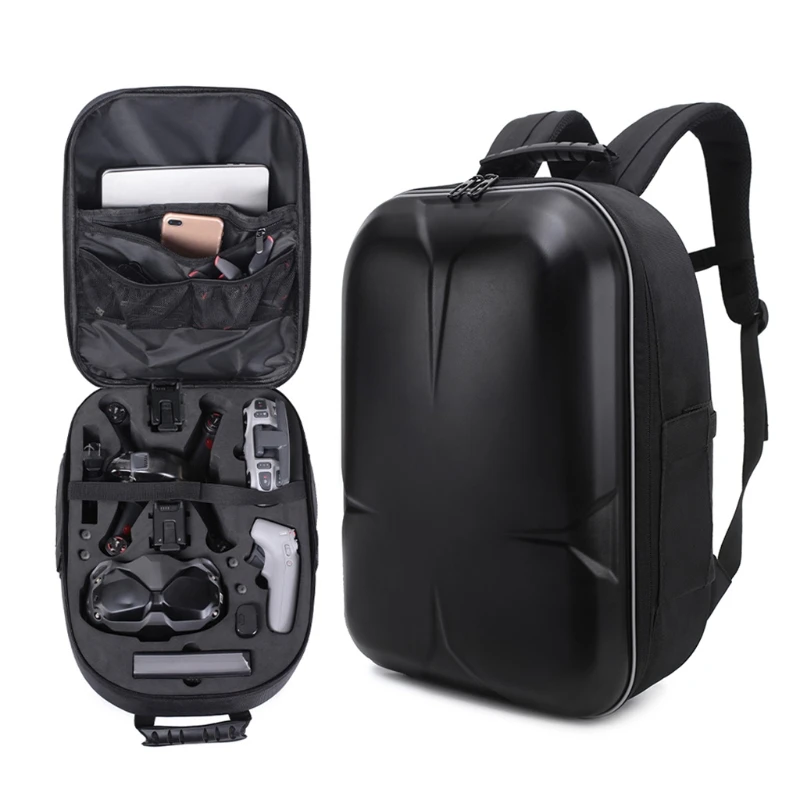 

Expandable Drone Backpack Carrying Case Multipurpose Waterproof Anti-dust Luggage Storage Bag Compatible for FPV Combo C7AB