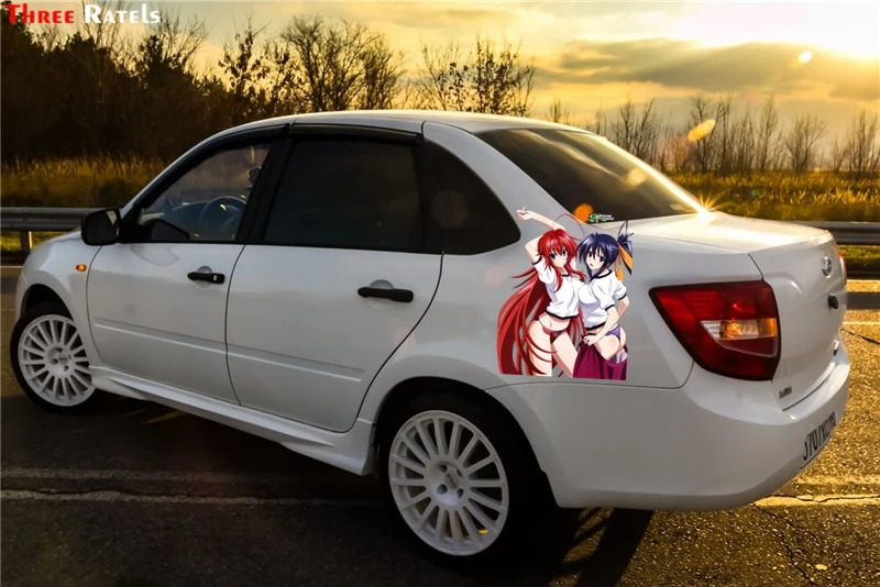 Три Ratels FC157 школьная DxD Rias Gremory и Himejima Akeno Сексуальная 3D наклейка автомобильный