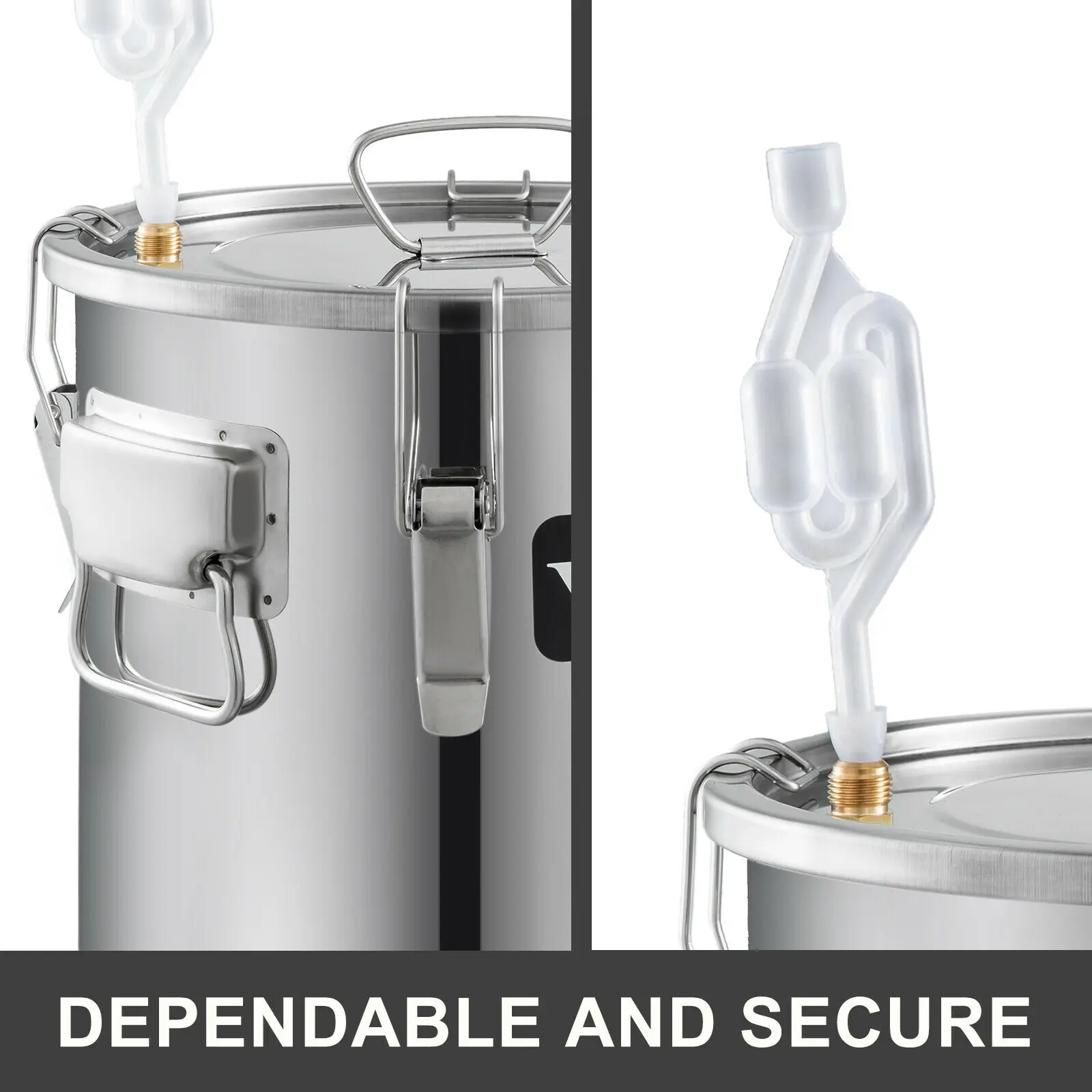 

VEVOR 3.1Gal 12.26L Water Wine Alcohol Distiller Thermometer Moonshine Ceramic Stove