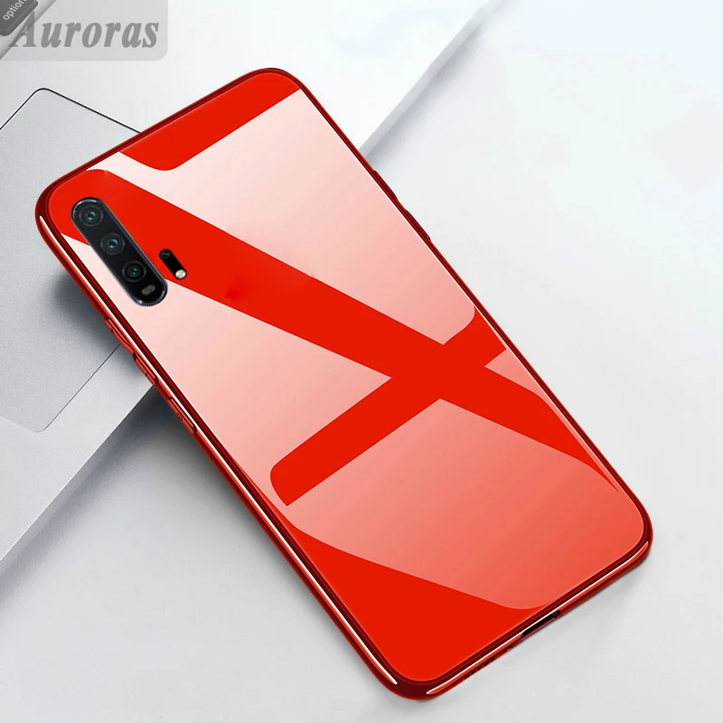 Auroras для HUAWEI Honor 20/20Pro чехол из закаленного стекла и мягкая рамка ТПУ