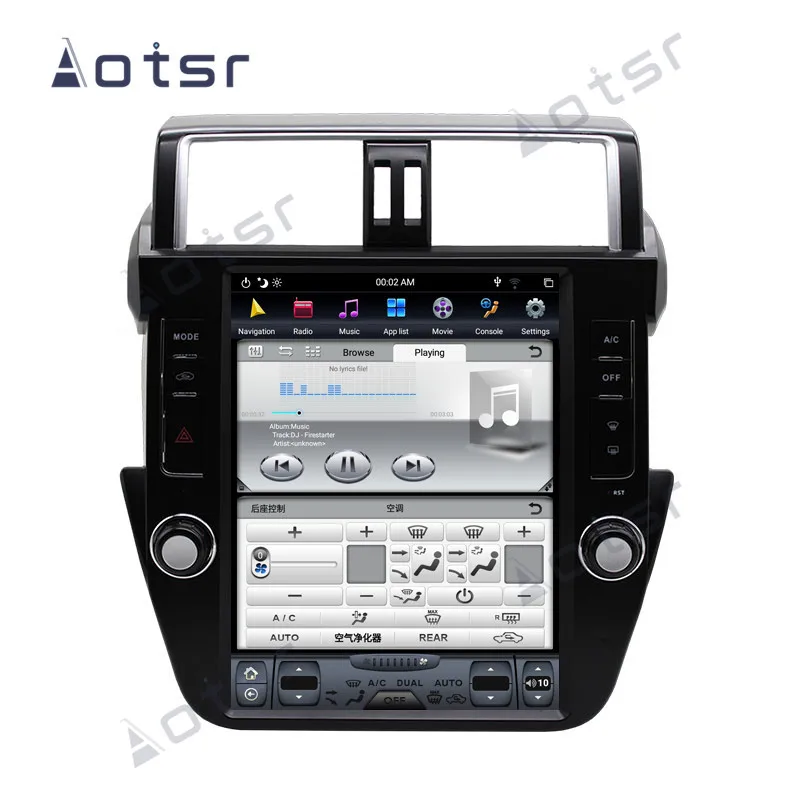 12 1 дюймовый автомобильный DVD-плеер для Toyota Land Cruiser Prado 150 2010-2013 GPS-навигация