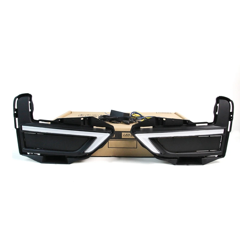 

2Pcs for New X-Trail Daytime Running Light 2017 Daytime Running Light Retrofit Front Fog Light LED Turn Signal