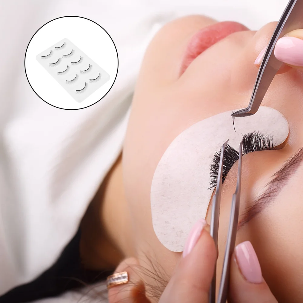 

20 Pairs Makeup Practice False Eyelash with 10 Sheets Eyelashes Position Sticker