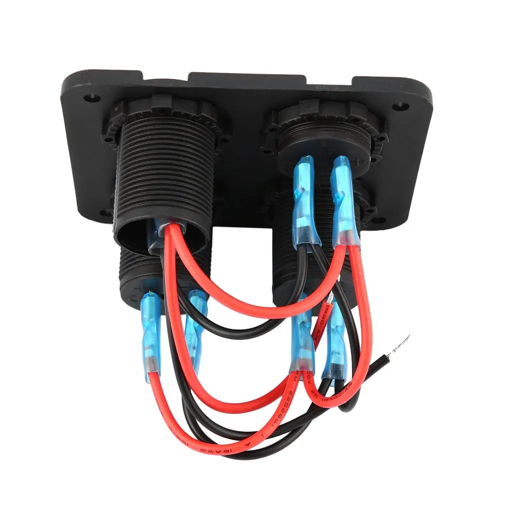 Автомобильное зарядное устройство с двумя USB-портами + светодиодный вольтметр