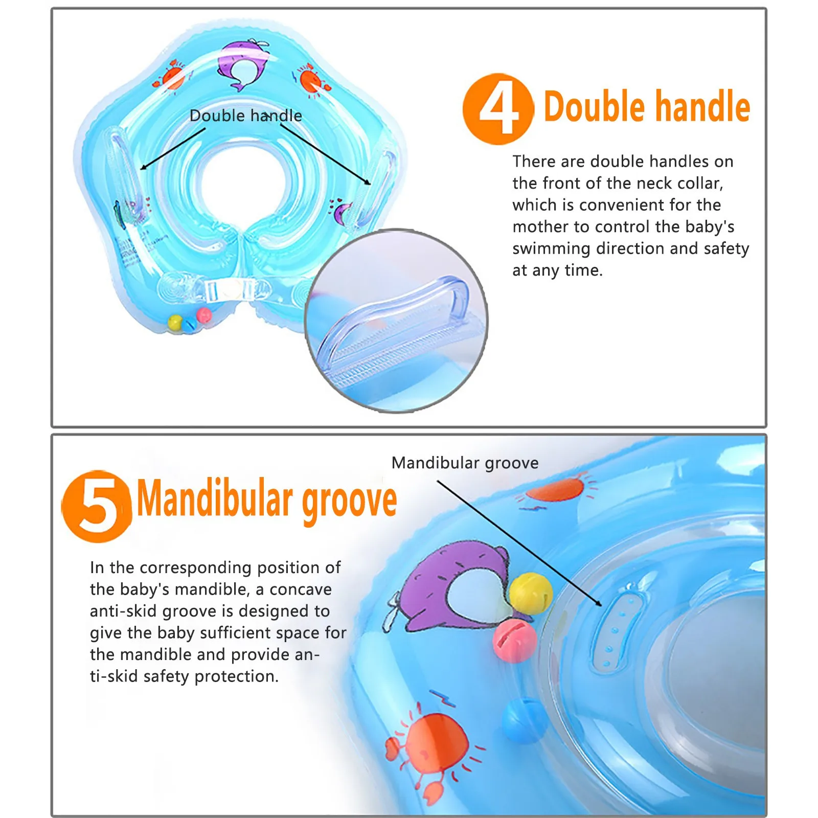 Для детей и младенцев для плавания защитный круг на шею кольцо Безопасность