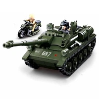world war ii military su 85 tank destroyer bricks wwii army soldiers weapon building blocks classic construction toys for kids