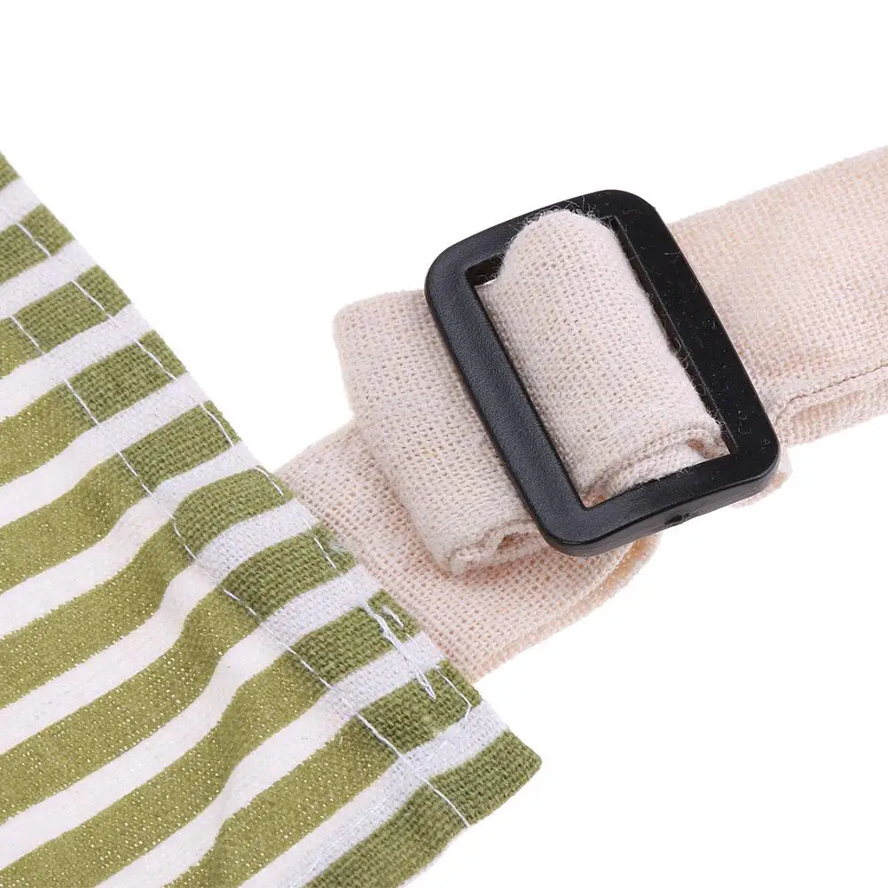 Женский фартук в полоску без рукавов с карманом из антигрязного хлопка для кухни