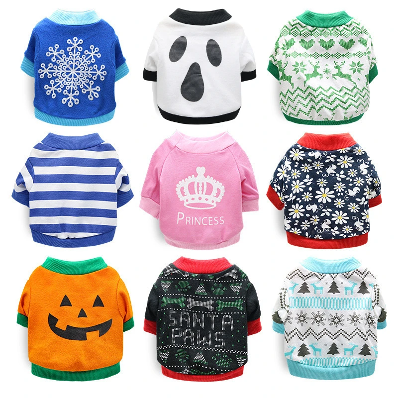 

New Pet Dog Clothes Christmas Costume for Dogs Clothing Winter Dog Shirt Xmas Puppy Pet Clothes for Small Medium Dogs Apparel