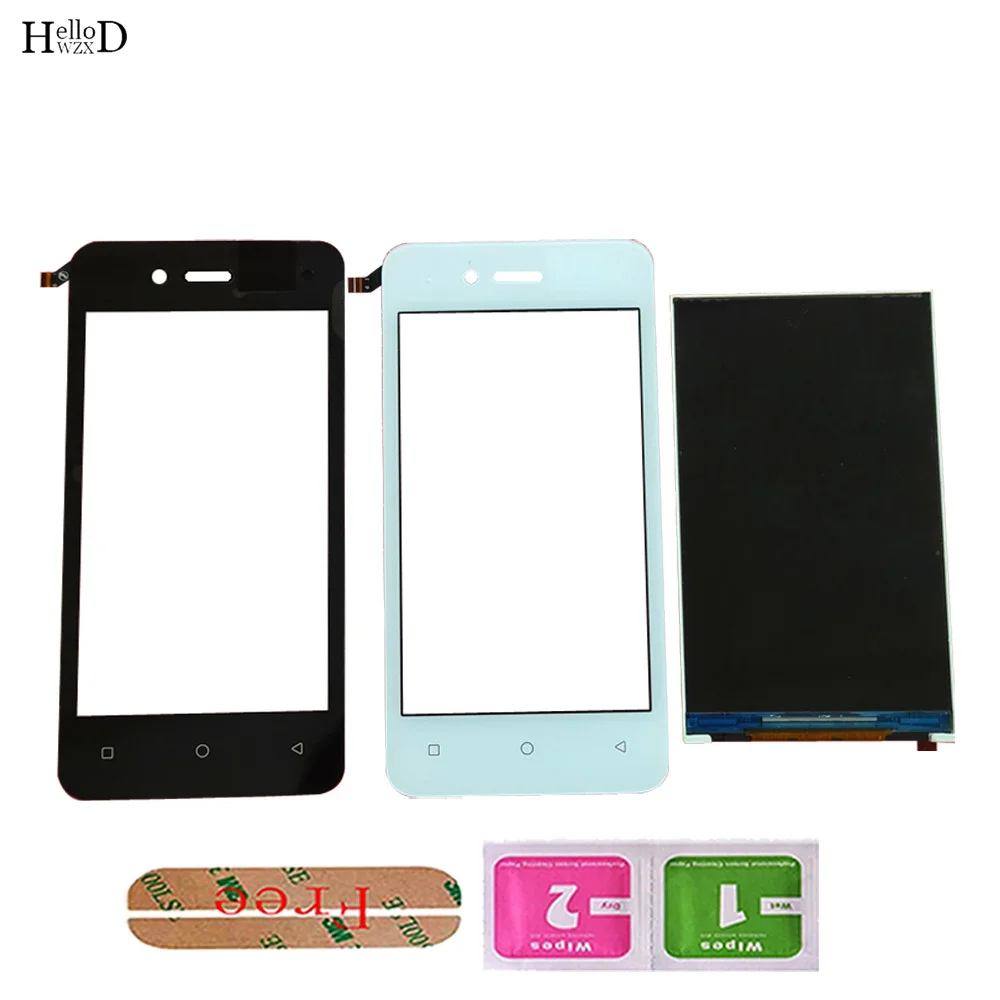 

Phone LCD Display For Wiko Sunny 3 Mini (W_K-101S) LCD Display Touch Screen Lens Sensor Digitizer Panel Front Glass 3M Glue