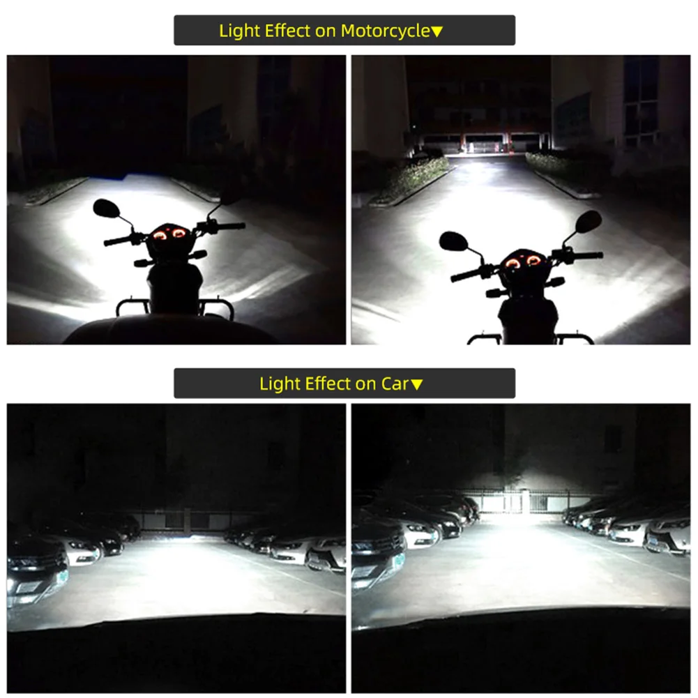 1 пара Автомобильные светодиодные лампы H7 36 Вт 6000 лм 3500K/K|Передние LED-фары для авто|