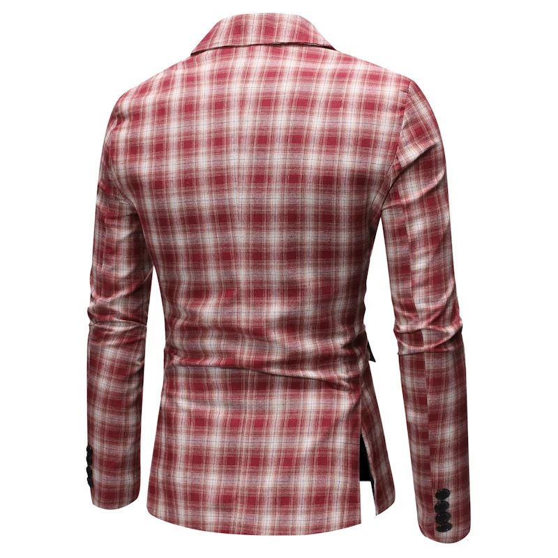 Новое поступление Для Мужчин's Повседневное костюм тонкий жакет на одной