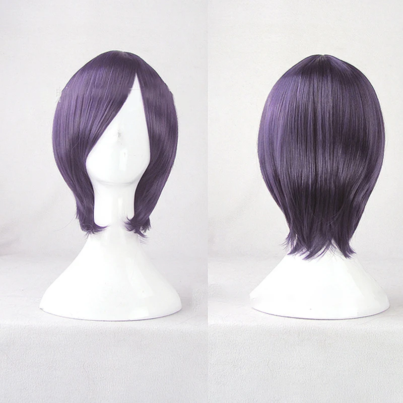dark purple HAIRJOY синтетические волосы Кирисима тука фиолетовый парик для выступлений - Цвет: dark purple