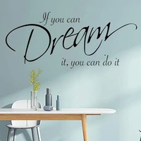 if you can dream it you can do it wall sticker baby nursery kids room inspirational quote wall decal bedroom office vinyl decor