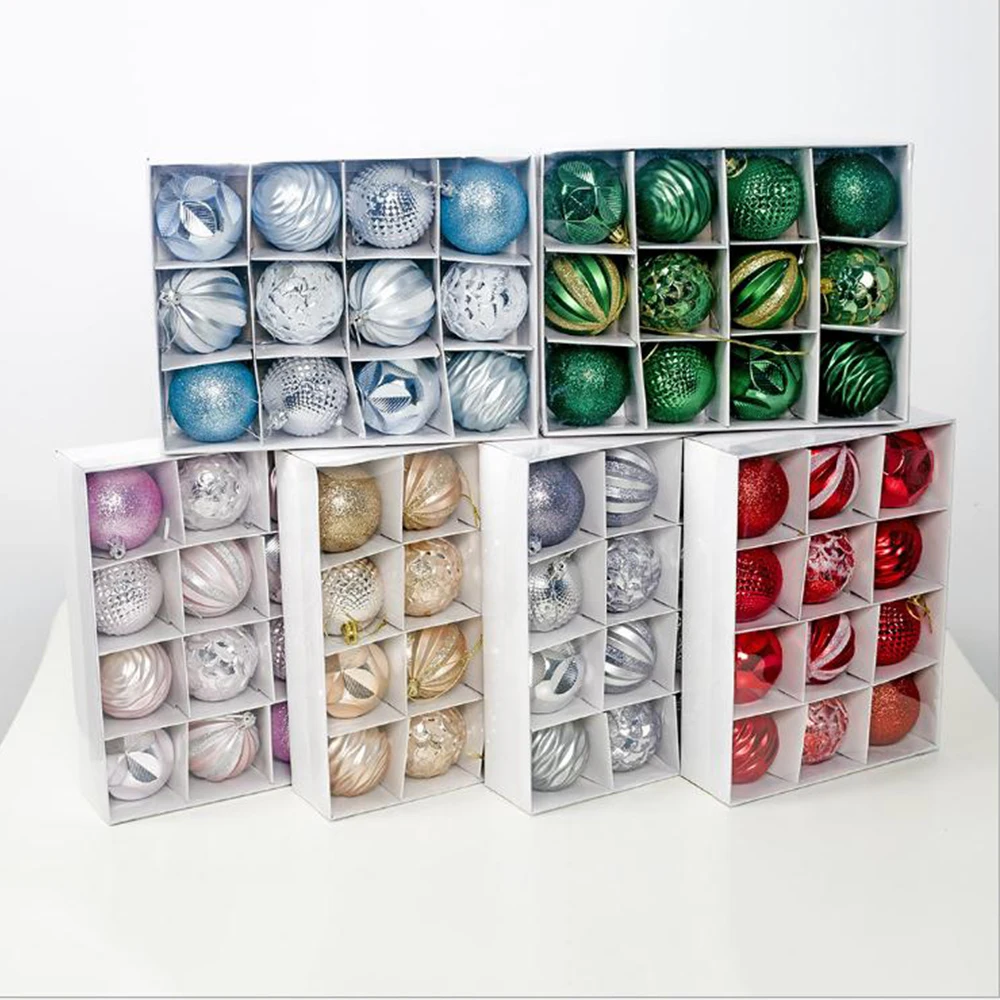 12 шт. 6 см новогодняя елка Декоративный Шар блестящий шар для рождевечерние