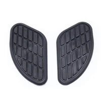 2pcs motorcycle fuel tank pad protector stickers side panels rubber for honda yamaha cafe racer vintage