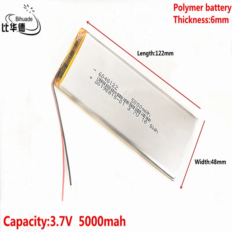 

Хорошее качество литр энергии аккумулятора 3,7 V,5000 мА/ч, 6048122 полимера лития ионный/литий-ионная аккумуляторная батарея для планшетный ПК, ба...