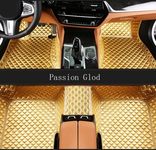 Автомобильные коврики для Mercedes Benz W203 W204 W205 C class 180 200 220 250 300 350 C160 C180 C200 C220 C300 C350 ковер вкладыши - Название цвета: Bright Glod