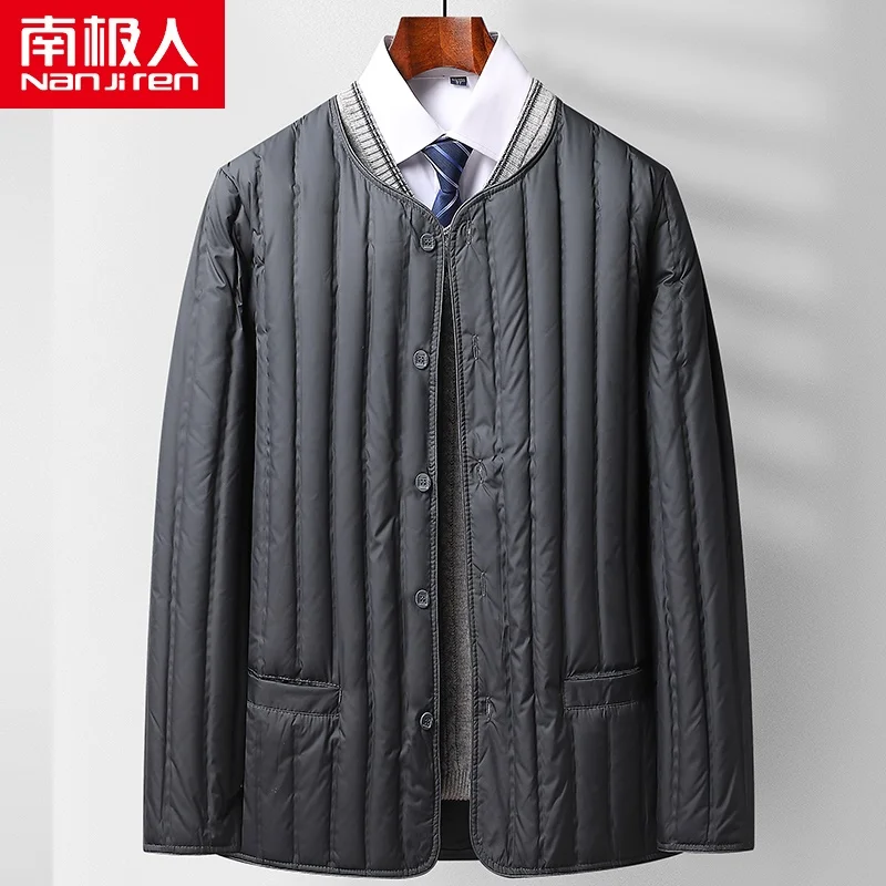 Men's Lightweight down Liner Winter Men's Inner down Underwear Middle-Aged and Old Father Clothes down Jacket