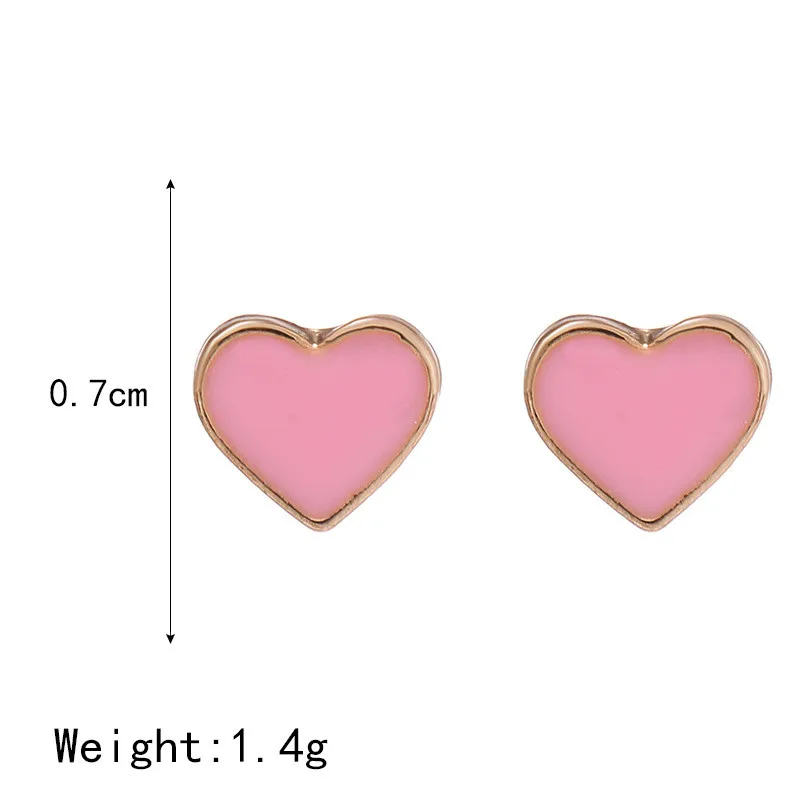 

2020 Sweet White Heart Earrings Acrylic Fruit Love Heart Stud Earrings for Women Travel Jewellery Gift